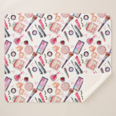 Aquarell-Make-upmuster Sherpadecke (Vorderseite (Horizontal))