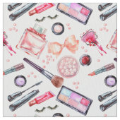 Aquarell-Make-upmuster Stoff (Nahaufnahme)