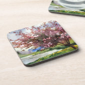 Aquarell-Malerei-Landschaft Getränkeuntersetzer (Linke Seite)