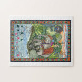 Aquarell-Malerei-Puzzlespiel des Dschungel-Buch-II Puzzle (Horizontal)