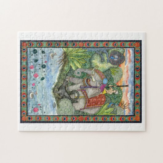 Aquarell-Malerei-Puzzlespiel des Dschungel-Buch-II Puzzle (Horizontal)