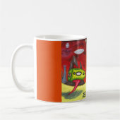 Aquarell-Malerei Science-Fiction-Dimension-Kunst Kaffeetasse (Links)