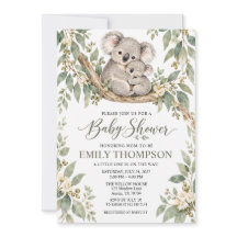 Aquarell-Mama-Baby-Koala-Eukalyptus-Baby-Party