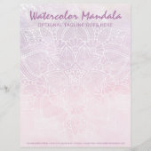 Aquarell-Mandala-holistisches heilendes u. Briefbogen (Vorderseite)