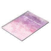 Aquarell-Mandala-holistisches heilendes u. Notizblock (Linke Seite)