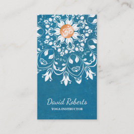 AQUARELL-MANDALA-LOGO KUNDENGEBUNDENER YOGA-LEHRER VISITENKARTE