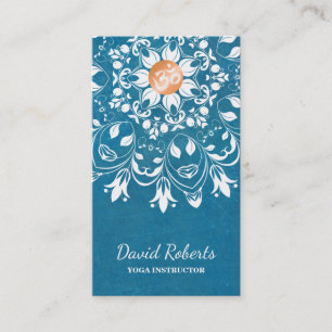 AQUARELL-MANDALA-LOGO KUNDENGEBUNDENER YOGA-LEHRER VISITENKARTE