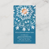 AQUARELL-MANDALA-LOGO KUNDENGEBUNDENER YOGA-LEHRER VISITENKARTE (Rückseite)