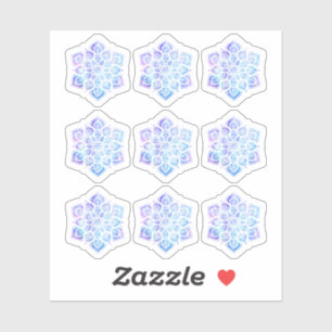 Aquarell Mandala Metaphysisch Spirituell Yoga Aufkleber