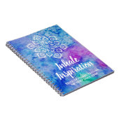 Aquarell-Mandala-metaphysisches geistiges Yoga Notizblock (Rechte Seite)