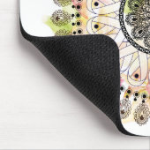 Aquarell-Mandala Mousepad (Ecke)