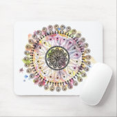 Aquarell-Mandala Mousepad (Mit Mouse)