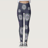 Aquarell-Mandala-Yoga-Hosen Leggings (Vorderseite)