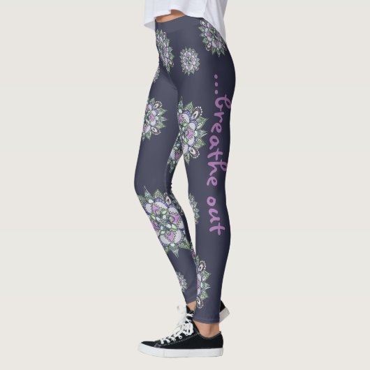 Aquarell-Mandala-Yoga-Hosen Leggings (Links)