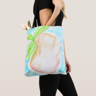 Aquarell-Mango-Handbemalte Tropen-Küche Tasche