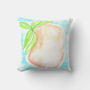 Aquarell-Mango-Handbemalte Tropische Küche    Kissen