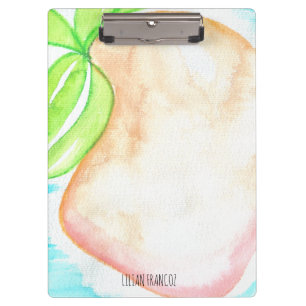Aquarell-Mango-Handbemalung Tropisch Klemmbrett