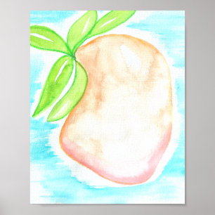 Aquarell-Mango-Originalkunst Poster