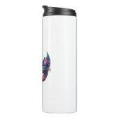 Aquarell Mardi Gras Maske Thermosbecher (Nach rechts gedreht)