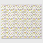 Aquarell-Mardi-Gras-Perlen Geschenkpapier (Flach)