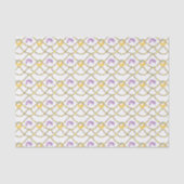 Aquarell-Mardi-Gras-Perlen Seidenpapier (Vorderseite)