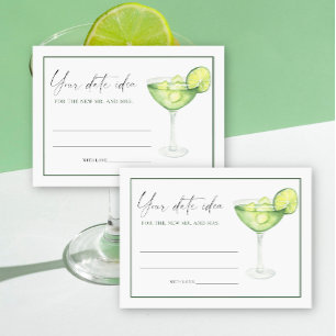 Aquarell Margarita Brautparty Ideen Datum jar Begleitkarte