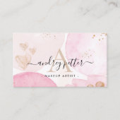 Aquarell-Marmorierte Visitenkarte (Vorderseite)