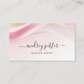 Aquarell-marmorierte Visitenkarte (Vorderseite)