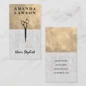 Aquarell | Marmorstein Visitenkarte (Vorne/Hinten)