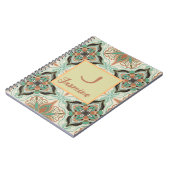 Aquarell marokkanische Blumenminze Personalisiert Notizblock (Linke Seite)