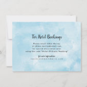 Aquarell Marthas Vineyard Karte Save-the-Date (Rückseite)