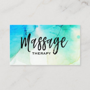 ** Aquarell-Massage-Therapie-Massage-Therapeut Visitenkarte