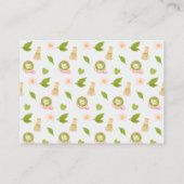 Aquarell Matcha Latte Windel-Raffle Begleitkarte (Rückseite)