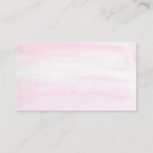 Aquarell Mattierte Zuckerrüben Bäckerei Business C Visitenkarte (Rückseite)