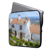 Aquarell Mediterranes Haus Laptopschutzhülle (Vorderseite Links)
