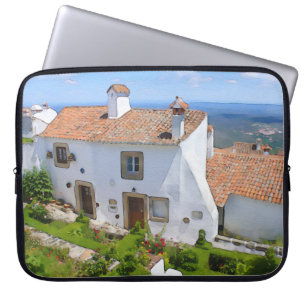 Aquarell Mediterranes Haus Laptopschutzhülle
