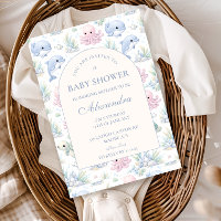 Aquarell Meer Leben Elegante Babyparty