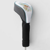 Aquarell MEERESSCHECKE,   Golf Headcover (angewinkelt)