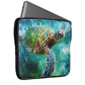 Aquarell Meeresschildkröte Laptopschutzhülle (Vorne Rechts)
