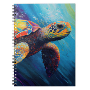 Aquarell Meeresschildkröte Notizblock