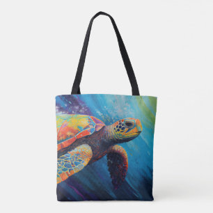 Aquarell Meeresschildkröte Tasche