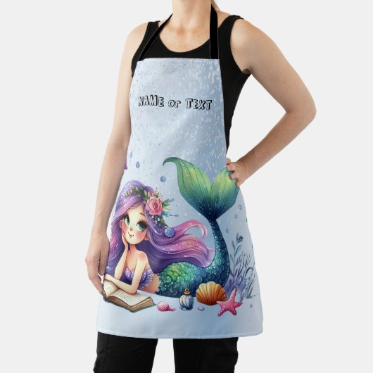 Aquarell Meerjungfrau Niedlich Schöne Schürze (InSitu)