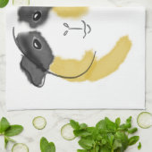 Aquarell-Meerschweinchen Küchentuch (Gefaltet)