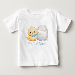 Aquarell Mein erstes Ostern-Küken T-Shirt für Klei