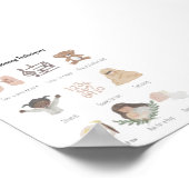 Aquarell Meine beruhigenden Techniken Diagramm Pos Poster (Ecke)