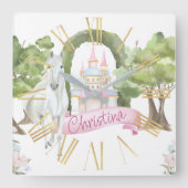 Aquarell Mendrisiotto Wilhelm Tell Quadratische Wanduhr (Vorderseite)