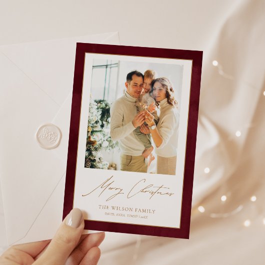 Aquarell Merlot Red 3 Foto Weihnachten