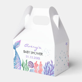 Aquarell Mermaid Baby Showbox Geschenkschachtel