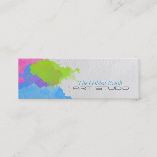 Aquarell Mini Visitenkarte (Vorderseite)