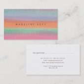 Aquarell Minimalistisch Modernes Ernennungsverfahr Terminkarte (Vorne/Hinten)